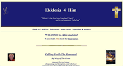 Desktop Screenshot of ekklesia4him.net