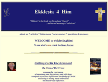 Tablet Screenshot of ekklesia4him.net